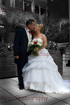 Margie & Mike Cotton exchange Wedding