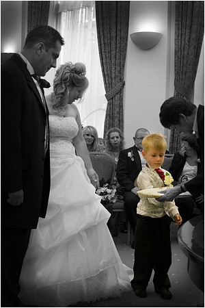 Margie & Mike Cotton exchange Wedding
