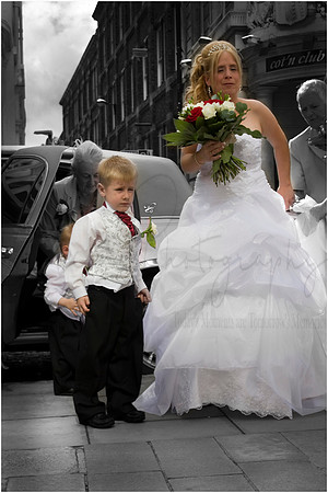 Margie & Mike Cotton exchange Wedding