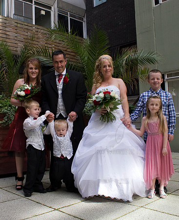 Margie & Mike Cotton exchange Wedding